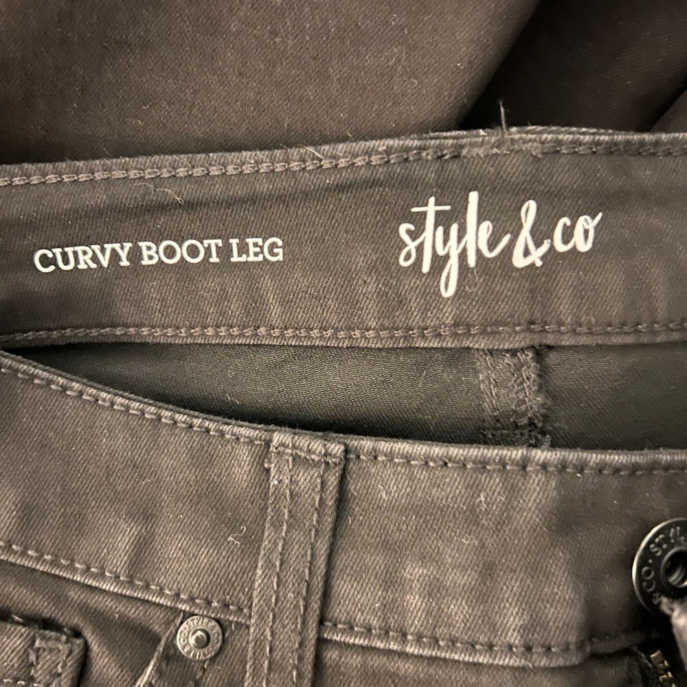 NWOT style & co black bootcut jeans.